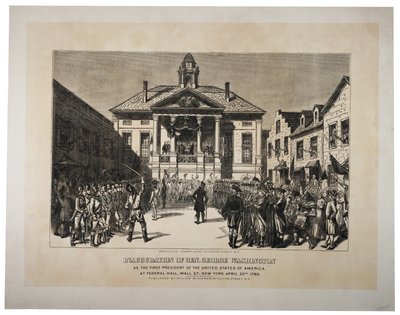 The Inauguration of General Washington as the First President of the United States, c.1870s by Joseph Laing